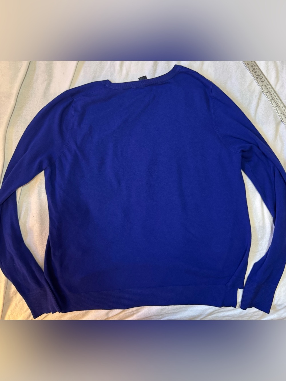 French Connection Women’s Large Cobalt Blue Crewneck Pullover Sweater
